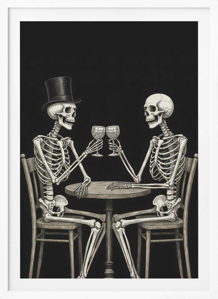 Celebrating Skeletons - Poster / Art Print