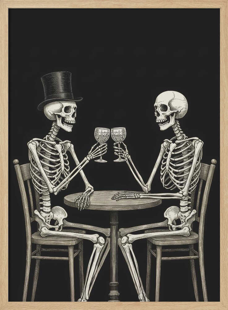 Celebrating Skeletons - Poster / Art Print