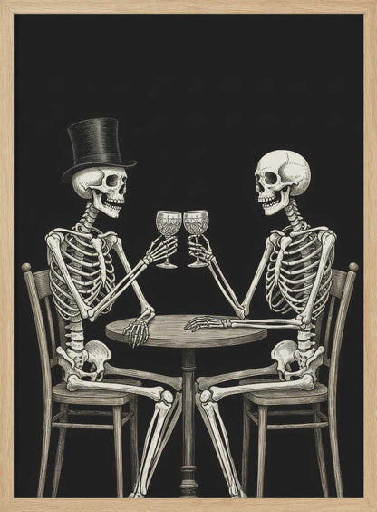 Celebrating Skeletons - Poster / Art Print