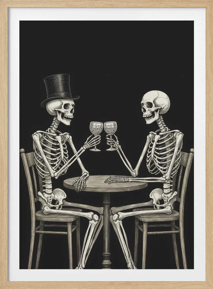 Celebrating Skeletons - Poster / Art Print