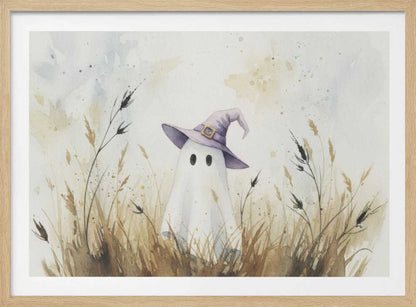 Cute Halloween Ghost - Poster / Art Print