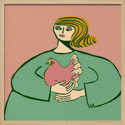 Chicken lady - Poster / Art Print
