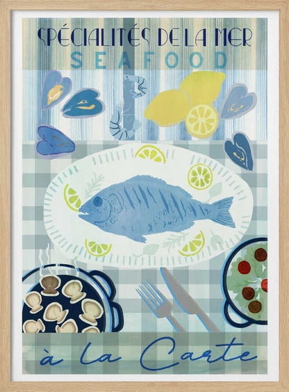 Spécialités de la Mer: Seafood à la Carte - Poster / Art Print