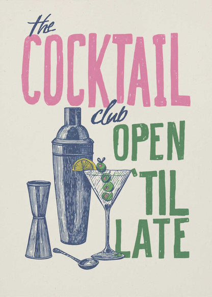 The Cocktail Club - Poster / Art Print