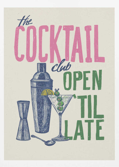 The Cocktail Club - Poster / Art Print