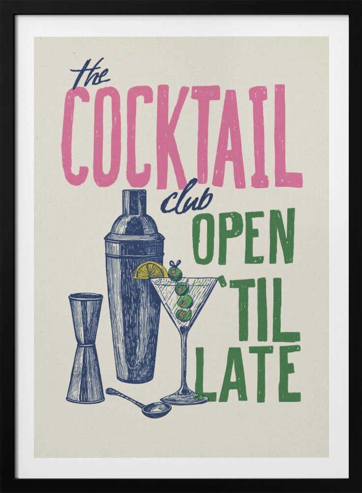 The Cocktail Club - Poster / Art Print