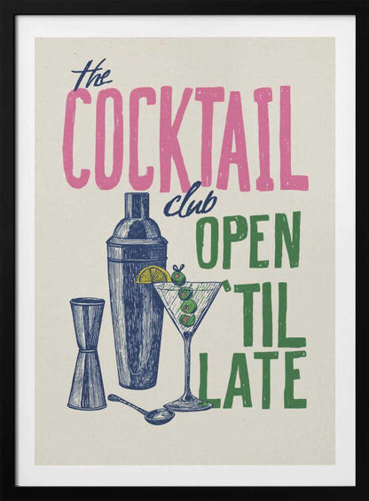 The Cocktail Club - Poster / Art Print