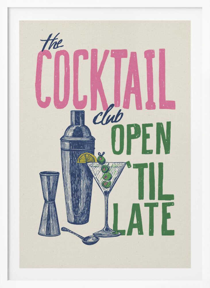 The Cocktail Club - Poster / Art Print