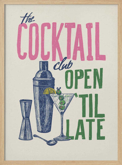 The Cocktail Club - Poster / Art Print