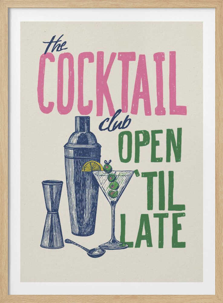 The Cocktail Club - Poster / Art Print