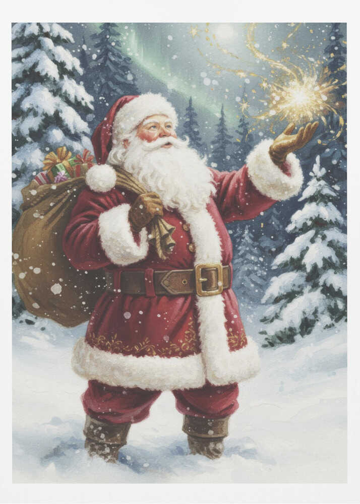 Santa Claus Magic - Poster / Art Print