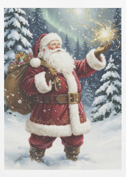 Santa Claus Magic - Poster / Art Print