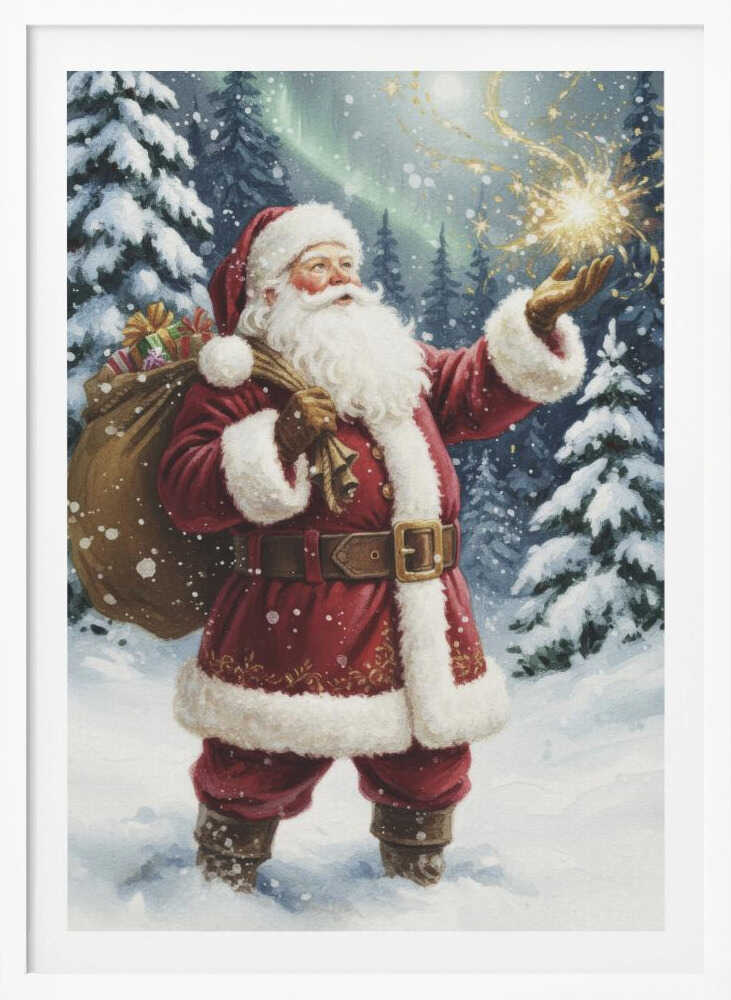 Santa Claus Magic - Poster / Art Print