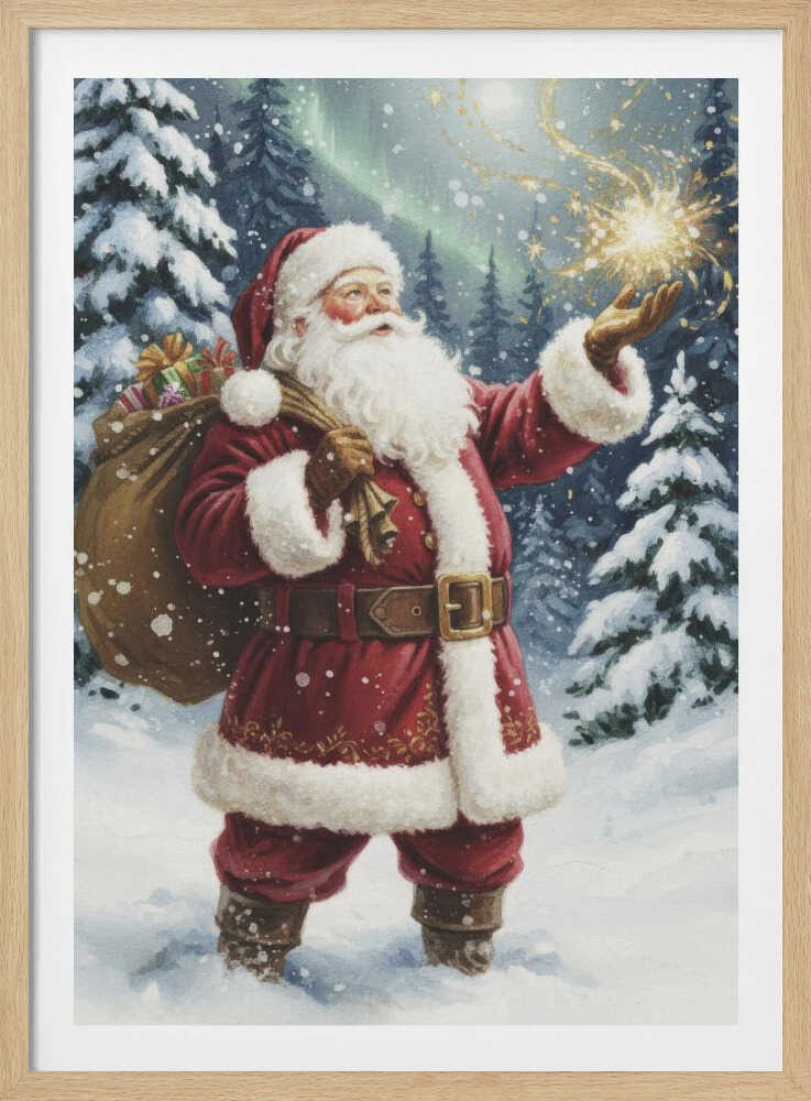 Santa Claus Magic - Poster / Art Print