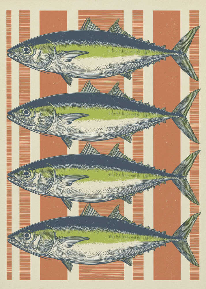 Four Fishes - Poster / Art Print