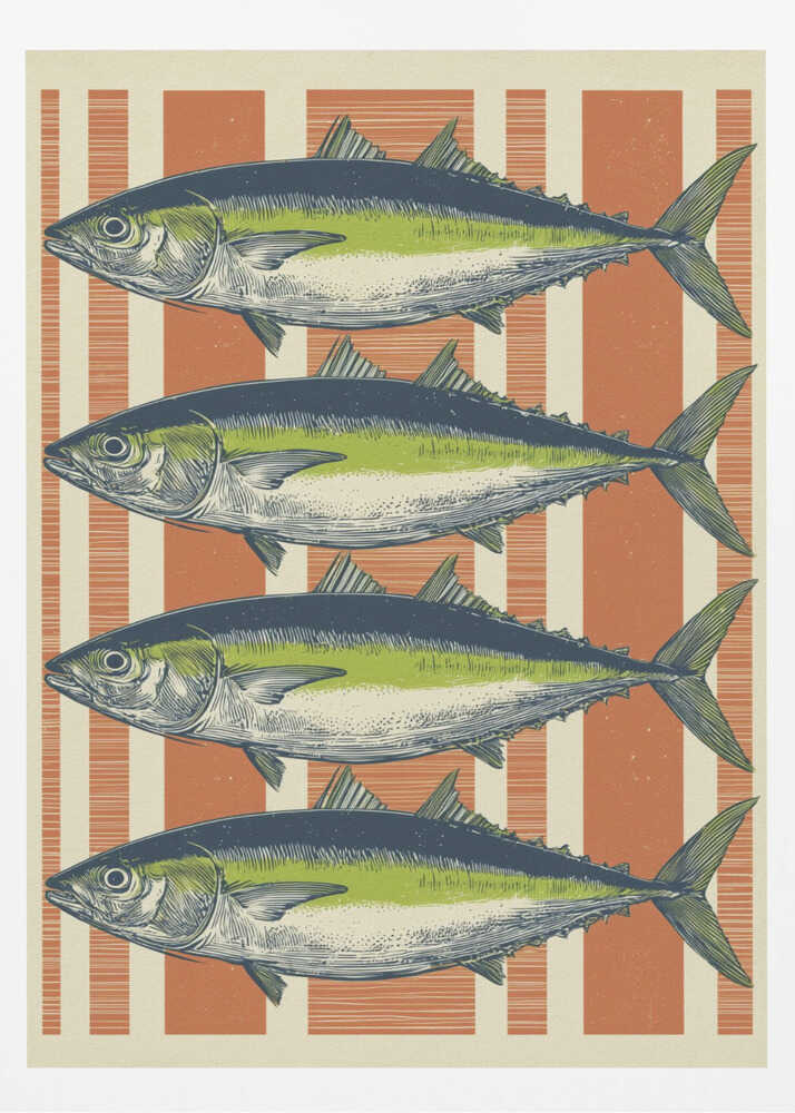 Four Fishes - Poster / Art Print