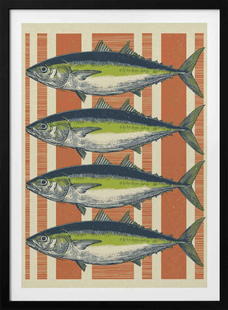 Four Fishes - Poster / Art Print