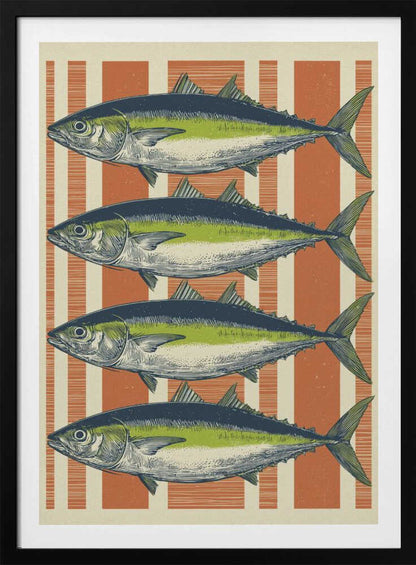 Four Fishes - Poster / Art Print