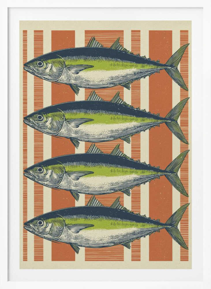 Four Fishes - Poster / Art Print