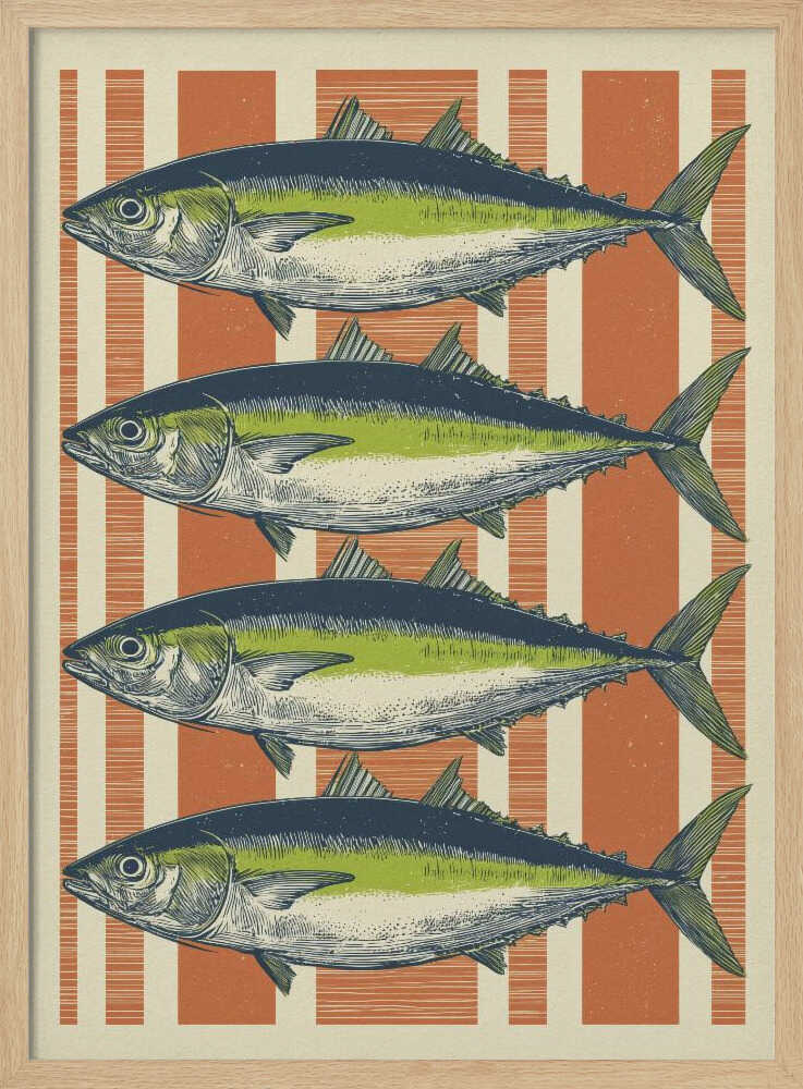 Four Fishes - Poster / Art Print