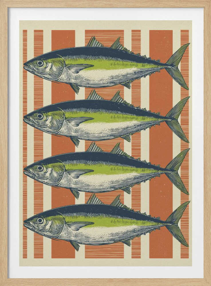 Four Fishes - Poster / Art Print