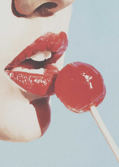 Red Lollipop - Poster / Art Print