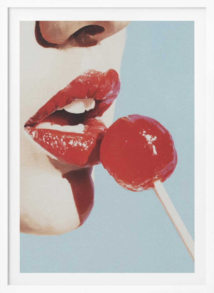 Red Lollipop - Poster / Art Print