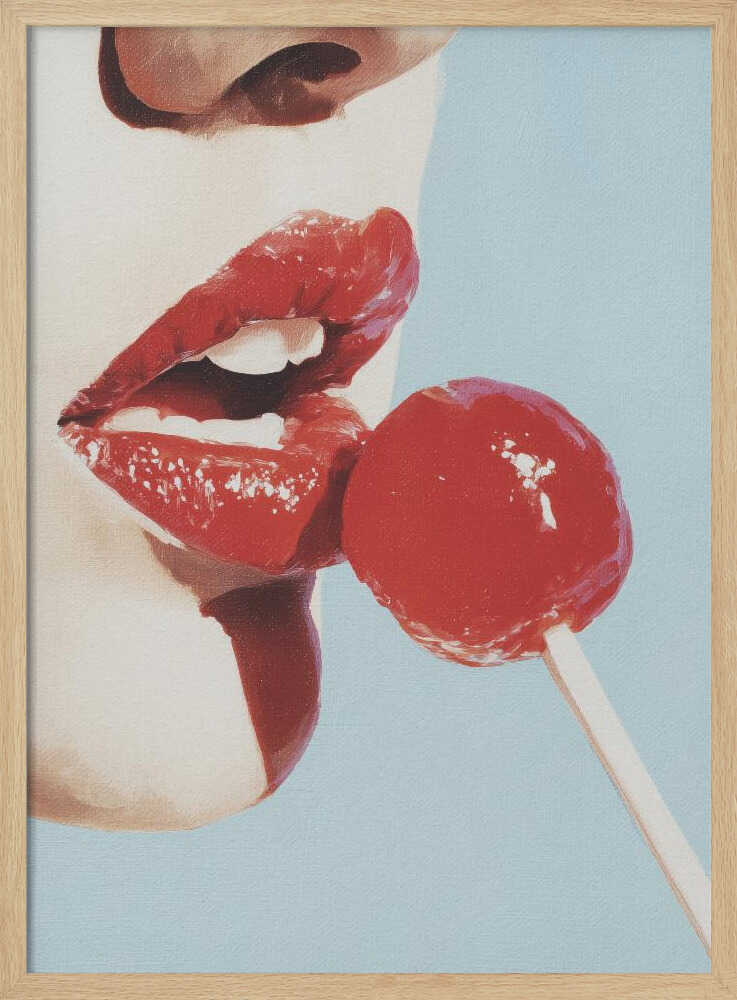 Red Lollipop - Poster / Art Print