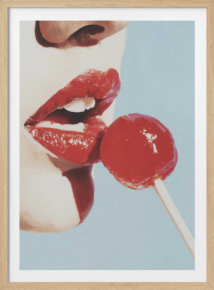 Red Lollipop - Poster / Art Print
