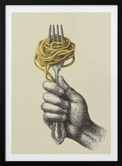 Spaghetti On A Fork - Poster / Art Print