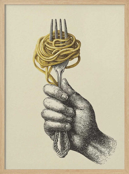 Spaghetti On A Fork - Poster / Art Print