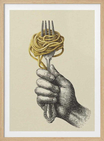 Spaghetti On A Fork - Poster / Art Print