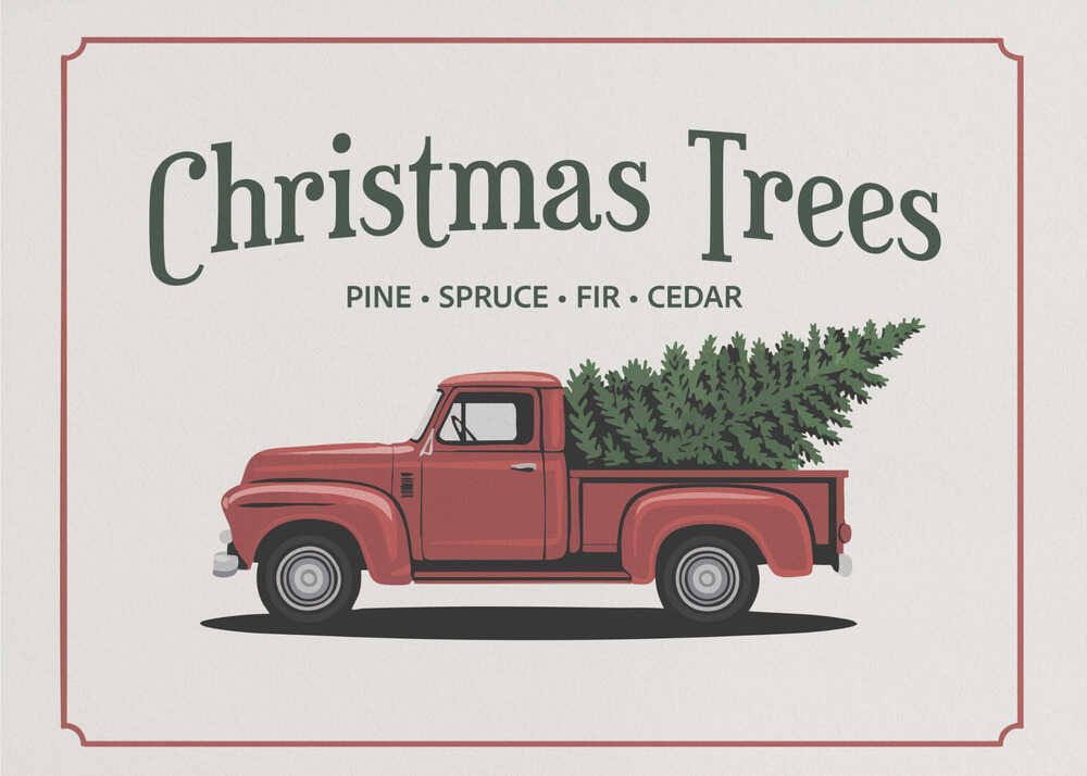 Christmas Trees - Poster / Art Print