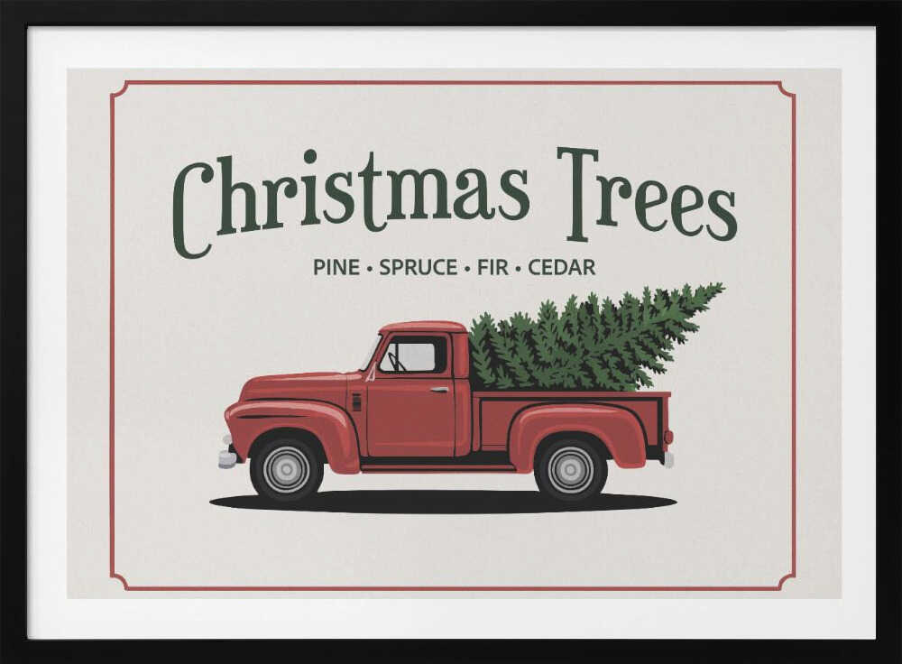 Christmas Trees - Poster / Art Print