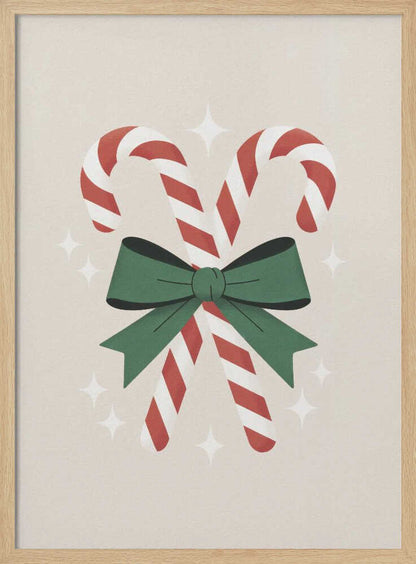 Christmas Candy Canes - Poster / Art Print