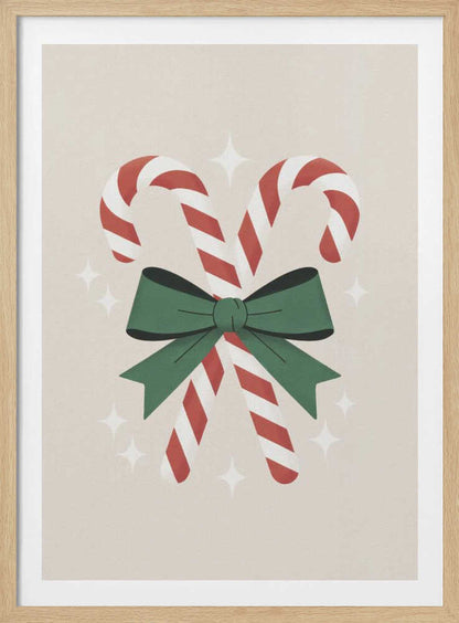 Christmas Candy Canes - Poster / Art Print