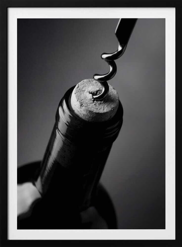 Wine Bottle Opening - Poster / Art Print