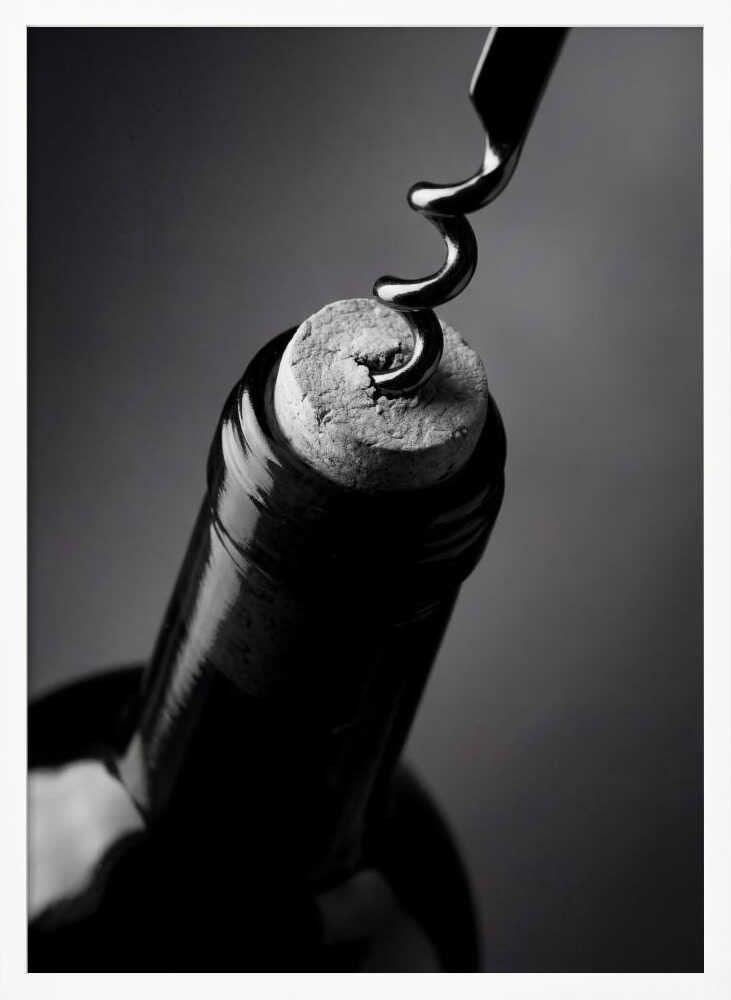 Wine Bottle Opening - Poster / Art Print