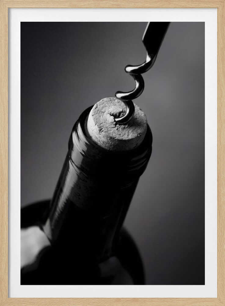 Wine Bottle Opening - Poster / Art Print