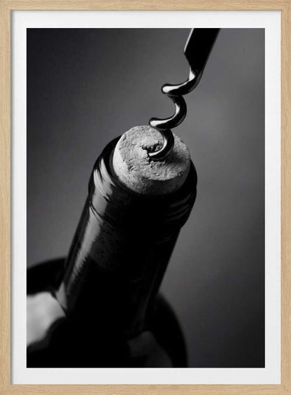 Wine Bottle Opening - Poster / Art Print