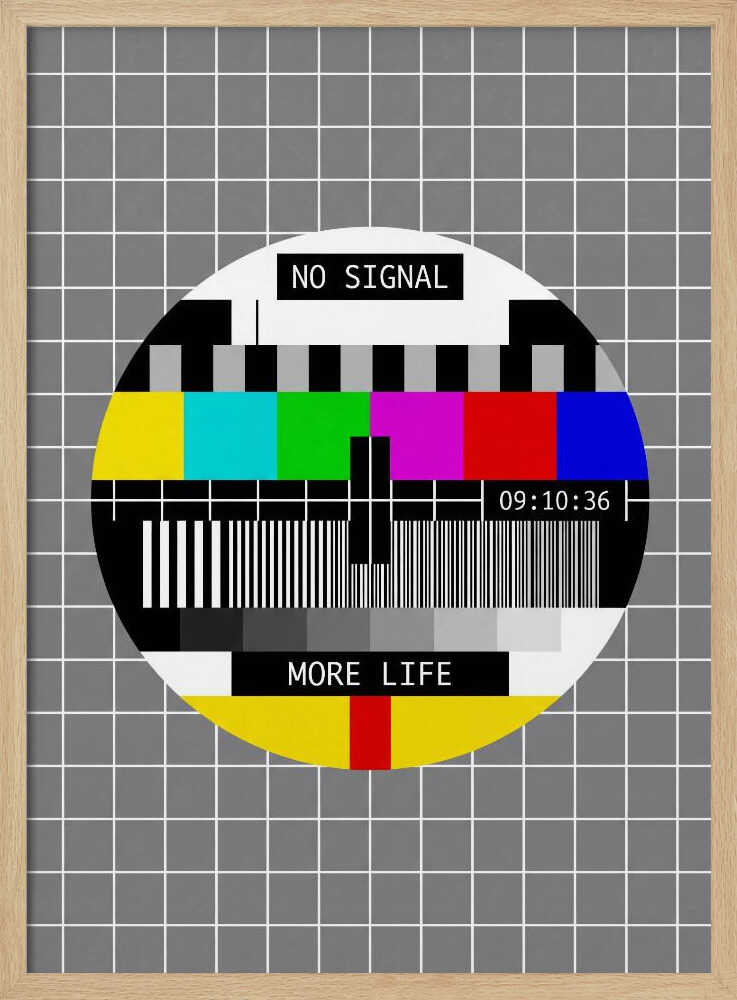 No Signal, More Life - Poster / Art Print