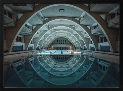 swimming @night - Poster / Art Print