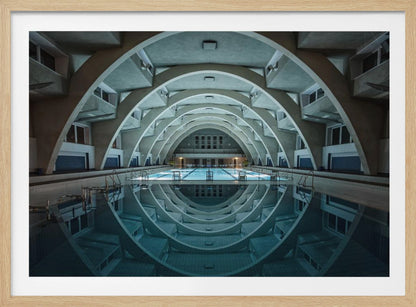 swimming @night - Poster / Art Print