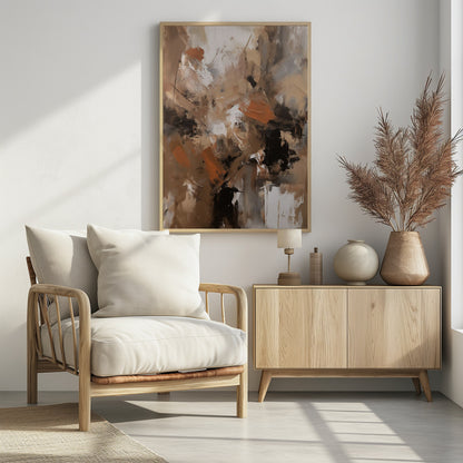 Abstract Mocha No 2 - Poster / Art Print - interiör