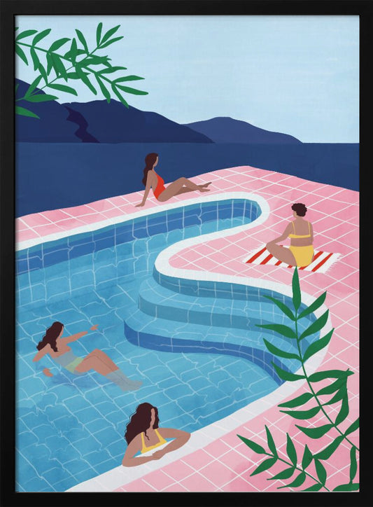 Pool Ladies - Poster / Art Print