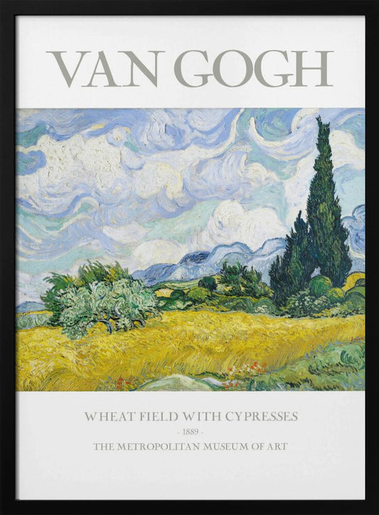 Wheat Field With Cypresses - Poster / Art Print