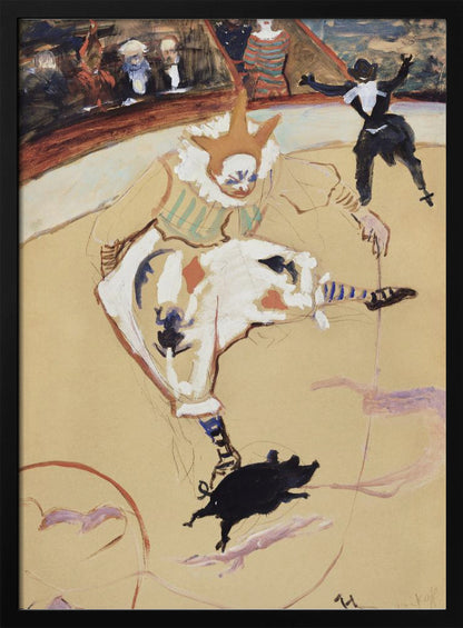 At the Circus Fernando Medrano With a Piglet (ca. 1889) - Poster / Art Print