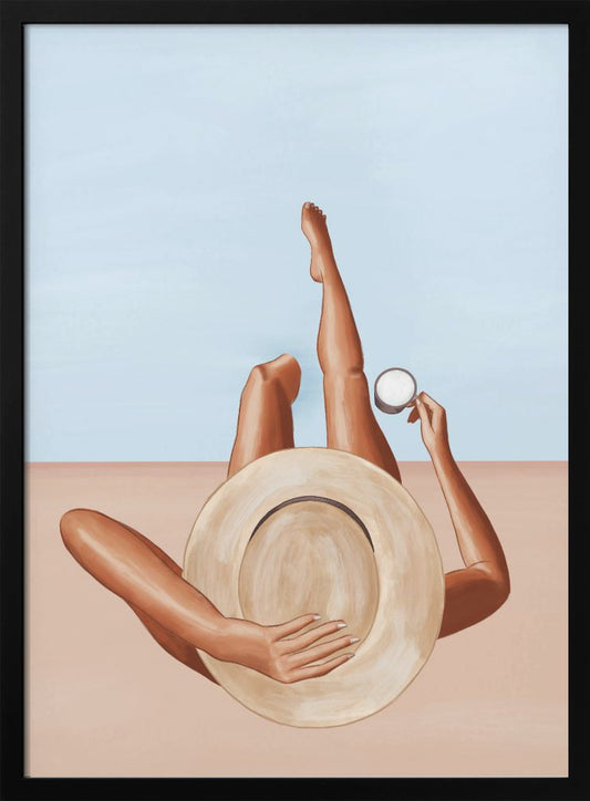 Poolside Girl - Poster / Art Print