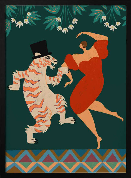 A Date With a Wild Cat - Poster / Art Print