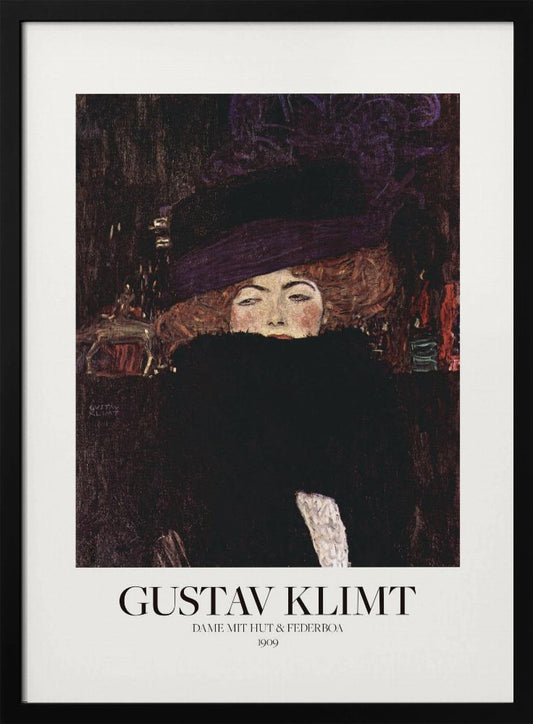 Dame Mit Hut Und Federboa (1909)  Poster - Poster / Art Print